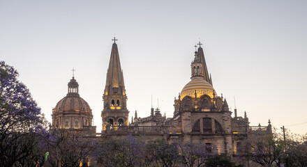 Fototapeta na wymiar Catedral de Guadalajara en Jalisco, México