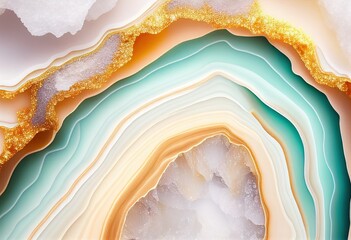 Obraz premium Abstract background of agate stone surface. Texture background. Generative AI