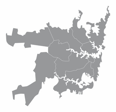 Greater Sydney map
