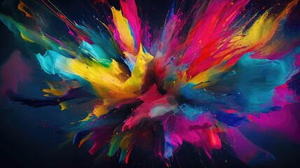 Fototapeta na wymiar colorful abstract background, generative AI
