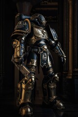 big Robot warrior high detail, generative AI