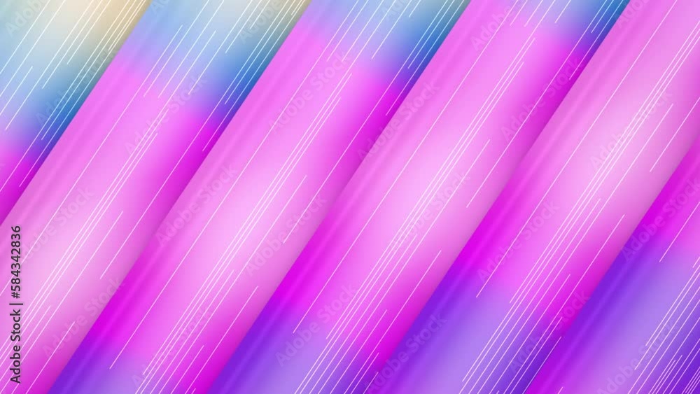 Poster background with moving gradient waves. 3d rendering loop animation