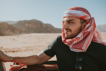 person in the desert