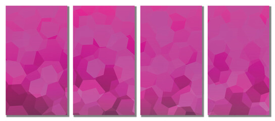 Abstract polygon background. Set background. Vector illustration background.