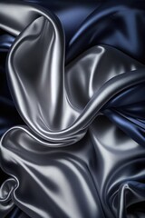 Colourful silk shiny and crumpled fabric textures, created using generative ai technology