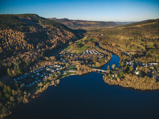 Kenmore, Aerial view. Scotland, Perthshire.