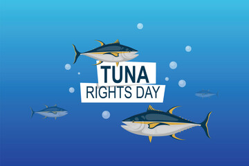 Tuna Rights Day background.