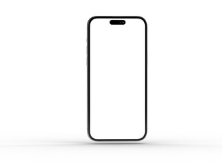 All-screen smartphone mockup isolated 3d
