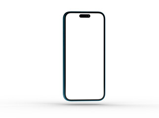 All-screen smartphone mockup isolated 3d