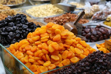 Dried apricot fruit in Israel