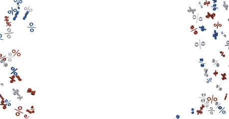 Blurred sale background. 3d