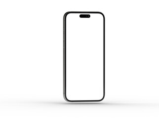 All-screen smartphone mockup isolated 3d