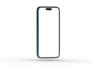 All-screen smartphone mockup isolated 3d