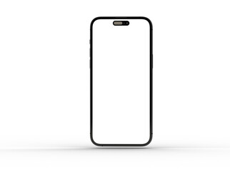 Smartphone frame less blank screen. Mockup generic device. 3d