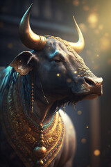 Nandi: The Divine Bull and Steadfast Companion of Lord Shiva