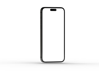 Smartphone frame less blank screen. Mockup generic device. 3d