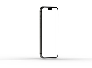 Smartphone frame less blank screen. Mockup generic device. 3d