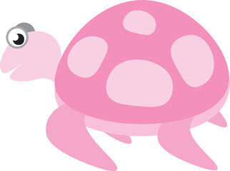 pink turtle and snail friend