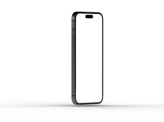 Smartphone frame less blank screen. Mockup generic device. 3d
