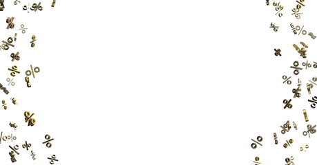 Fototapeta premium percent shopping digital in hand 3d.