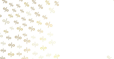 percent shopping digital in hand 3d.