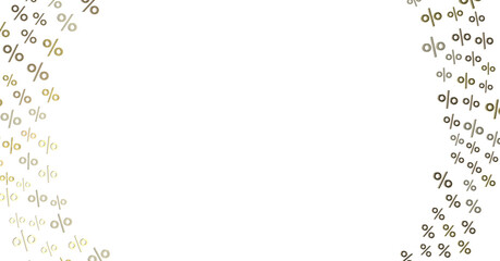 percent shopping digital in hand 3d.