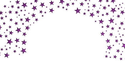 XMAS Stars - Festive christmas card. Isolated illustration white background. -