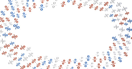 percent shopping digital in 3d. background - 3D percent rain illlustration