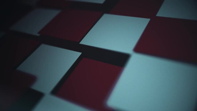 Claret and Blue Full Frame Animated Squares Background