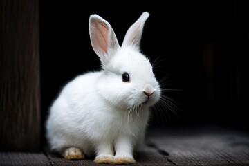 Obraz premium A bunny rabbit outside in the grass