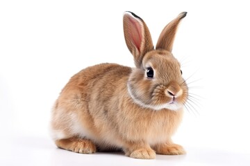 Obraz premium A bunny rabbit on a white background