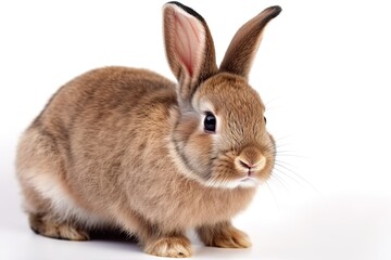 Obraz premium A bunny rabbit on a white background