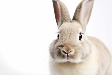 Fototapeta premium A bunny rabbit on a white background