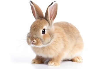 Obraz premium A bunny rabbit on a white background