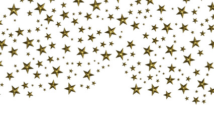 XMAS Stars - stars. Confetti celebration, Falling golden abstract decoration for party, birthday celebrate,