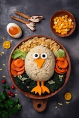 Naklejka premium Creative Bento Box Ideas for Kids: Fun and Nutritious Lunches in Animal Shapes, GENERATIVE AI