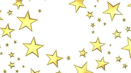 XMAS Stars - stars. Confetti celebration, Falling golden abstract decoration for party, birthday celebrate,