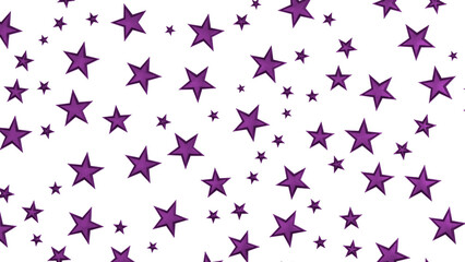 Banner with magenta decoration. Festive border with falling glitter dust and stars.