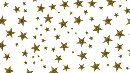 XMAS Banner with golden decoration. Festive border with falling glitter dust and stars.
