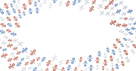 sale digital percent in transparent - 3D percent rain illlustration