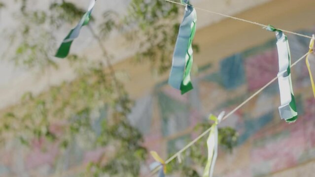brazilian strips decoration on the streets