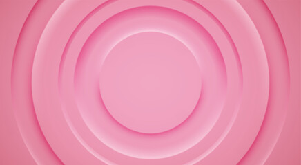 3D background with pink color circles, vector design layout for presentation, flyer, poster, banner, business card. Geometric illustration.