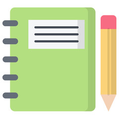 Fototapeta premium Learning Tools Flat Icon