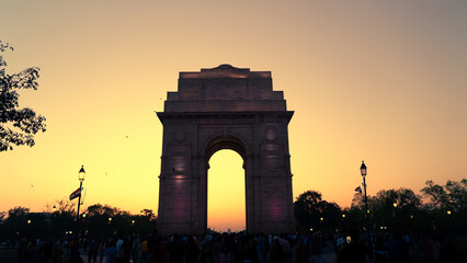 Fototapeta premium The India Gate is a war memorial located at Kartavya path, New Delhi, India