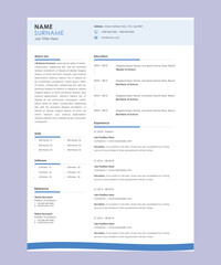 Cv resume curriculum vitae template design