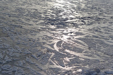 Ice on the river.