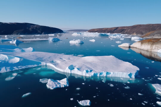 Ice melting climate change (AI Generated)