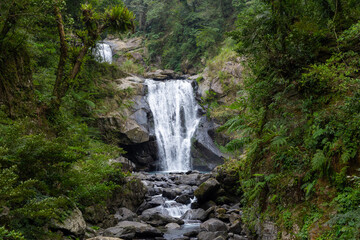 Fototapeta na wymiar Waterfall in neidong national forest recreation area of taiwan