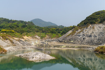 Huangxi hot spring recreation area in Yangmingshan national park