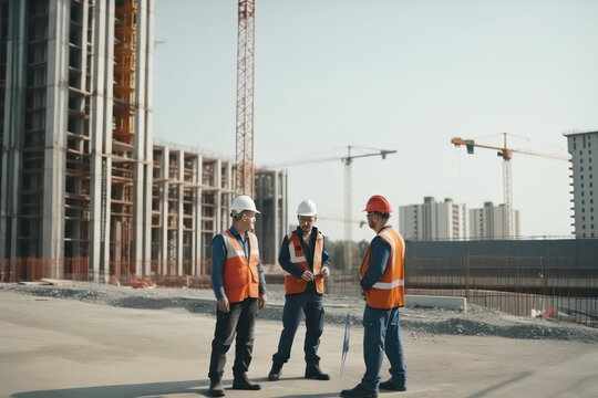 Contruction Workers Engineers (AI Generated)